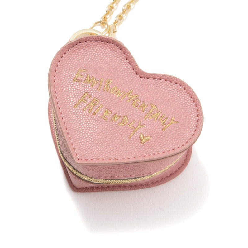 Bag Charm Eco Bag Heart Pink