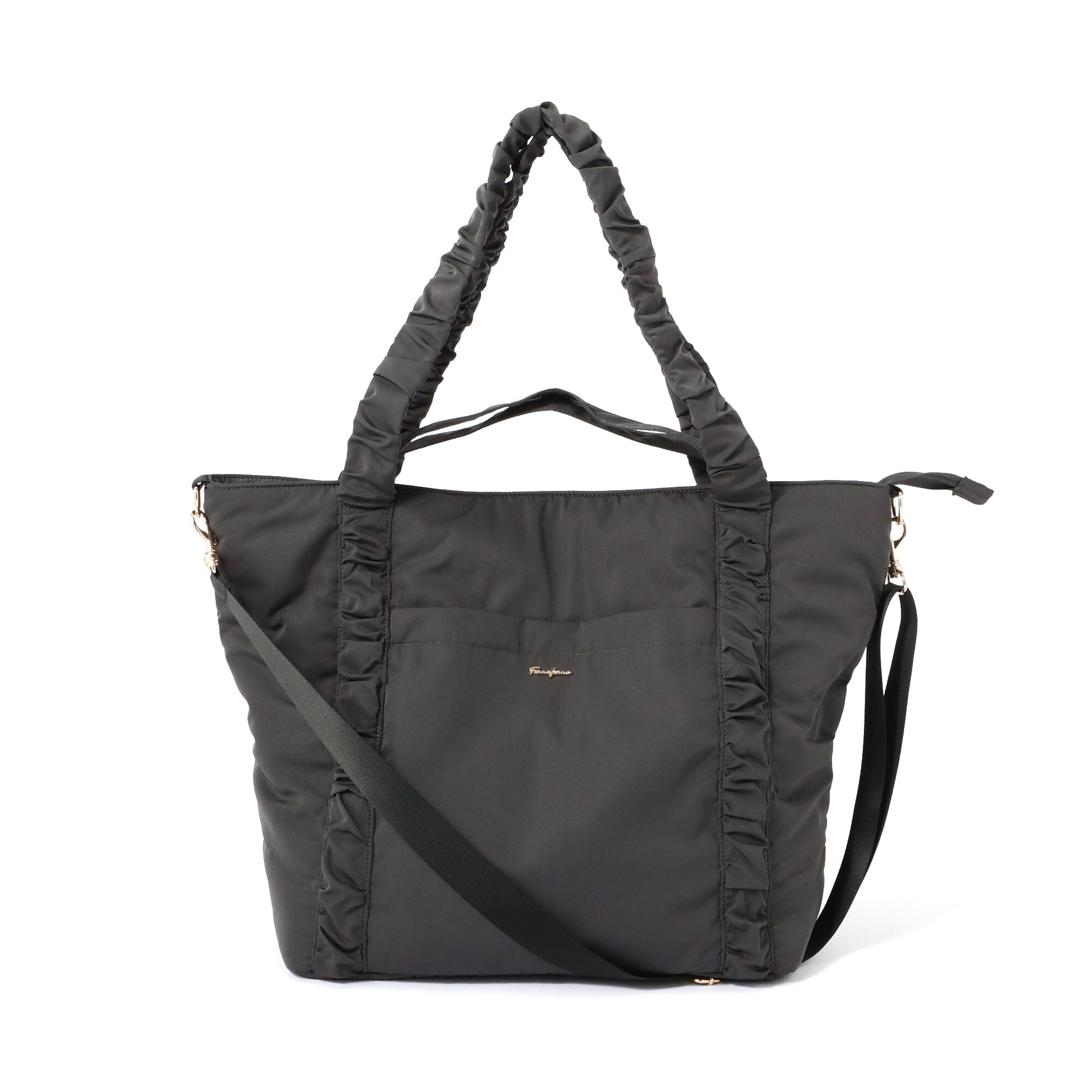 Classic Flower Travel Bag   Dark Grey