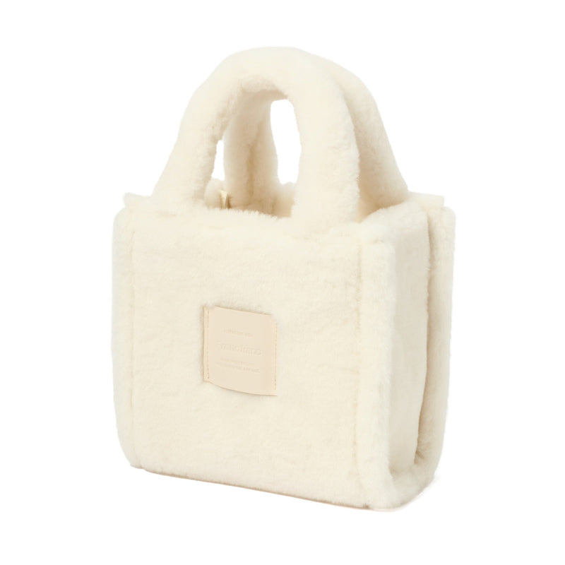 Fur Hand Bag ivory