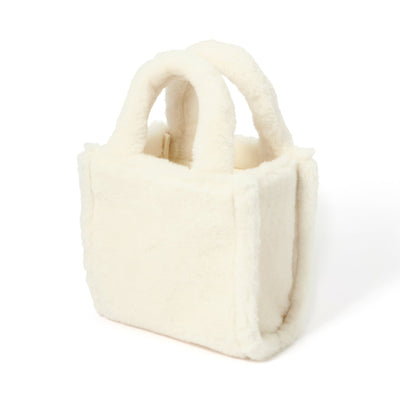 Fur Hand Bag ivory