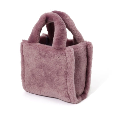 Fur Hand Bag Purple