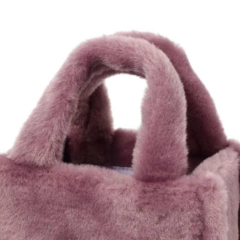 Fur Hand Bag Purple