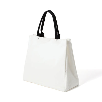 Logo Tote Bag 2 Typography Large Ivory