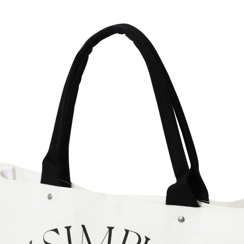 Logo Tote Bag 2 Typography Large Ivory