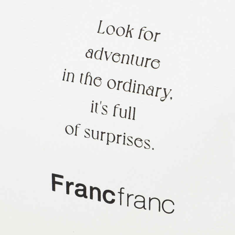 Logo Tote Bag 2 Typography Large Ivory