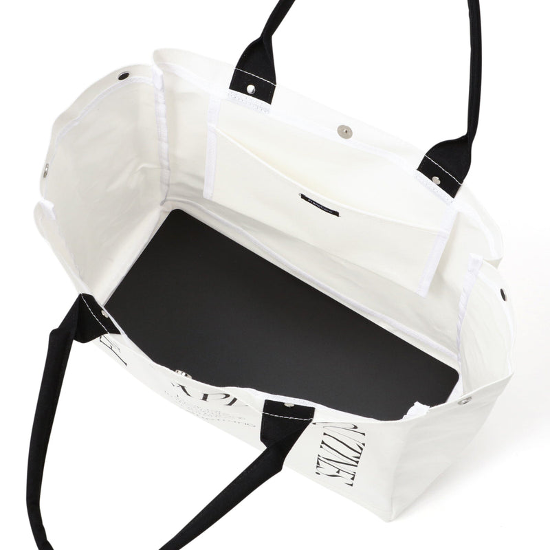 Logo Tote Bag 2 Typography Large Ivory