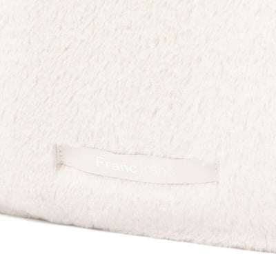 Logo Tote Bag Fur Small Ivory