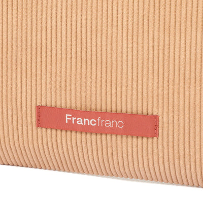 Logo Tote Bag Corduroy Small Beige