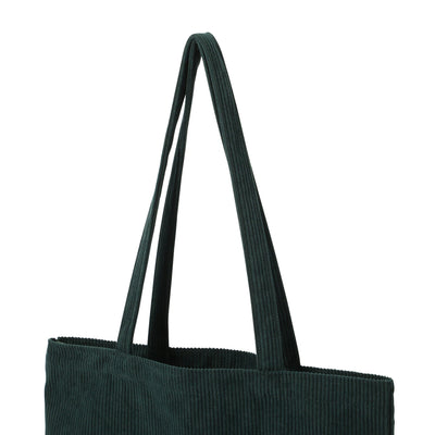 Logo Tote Bag Corduroy Small Green