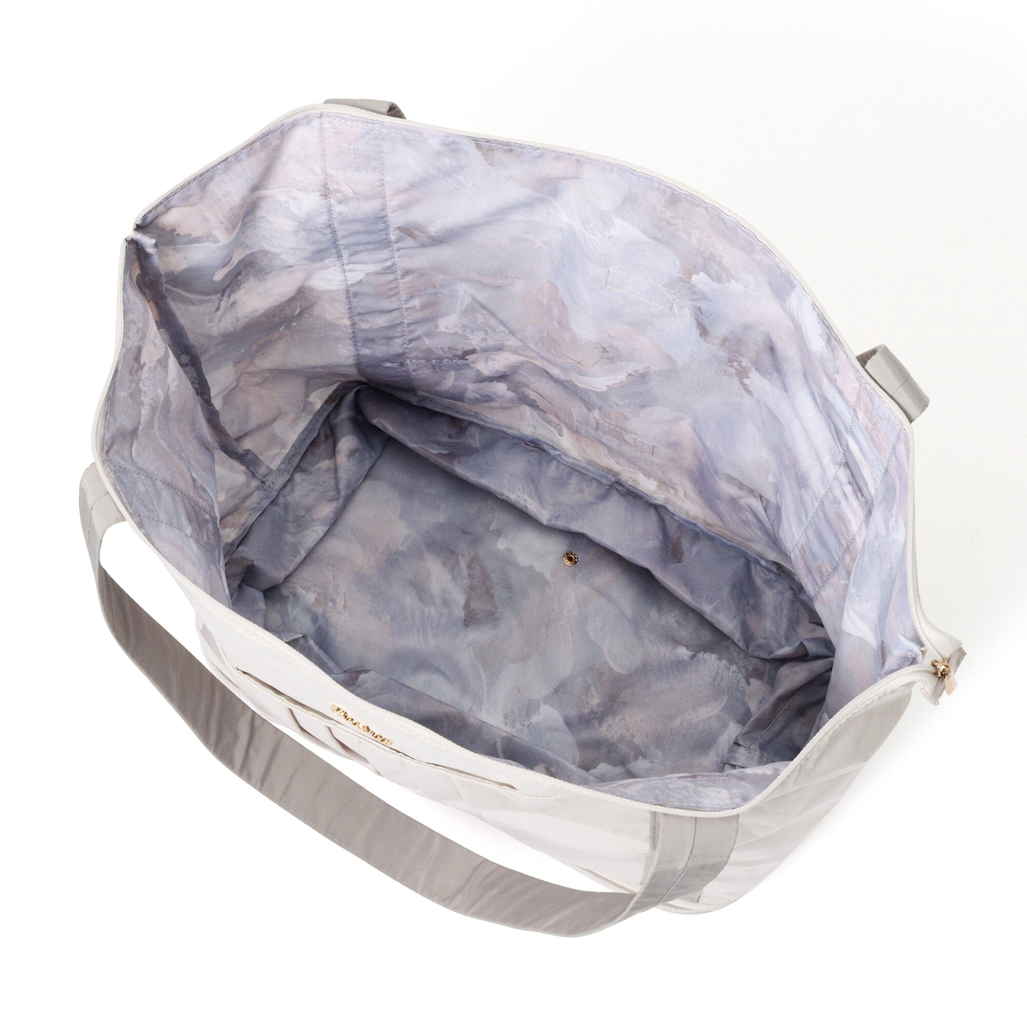 Modern Palette 2-Way Carry-On Tote Beige x Gray
