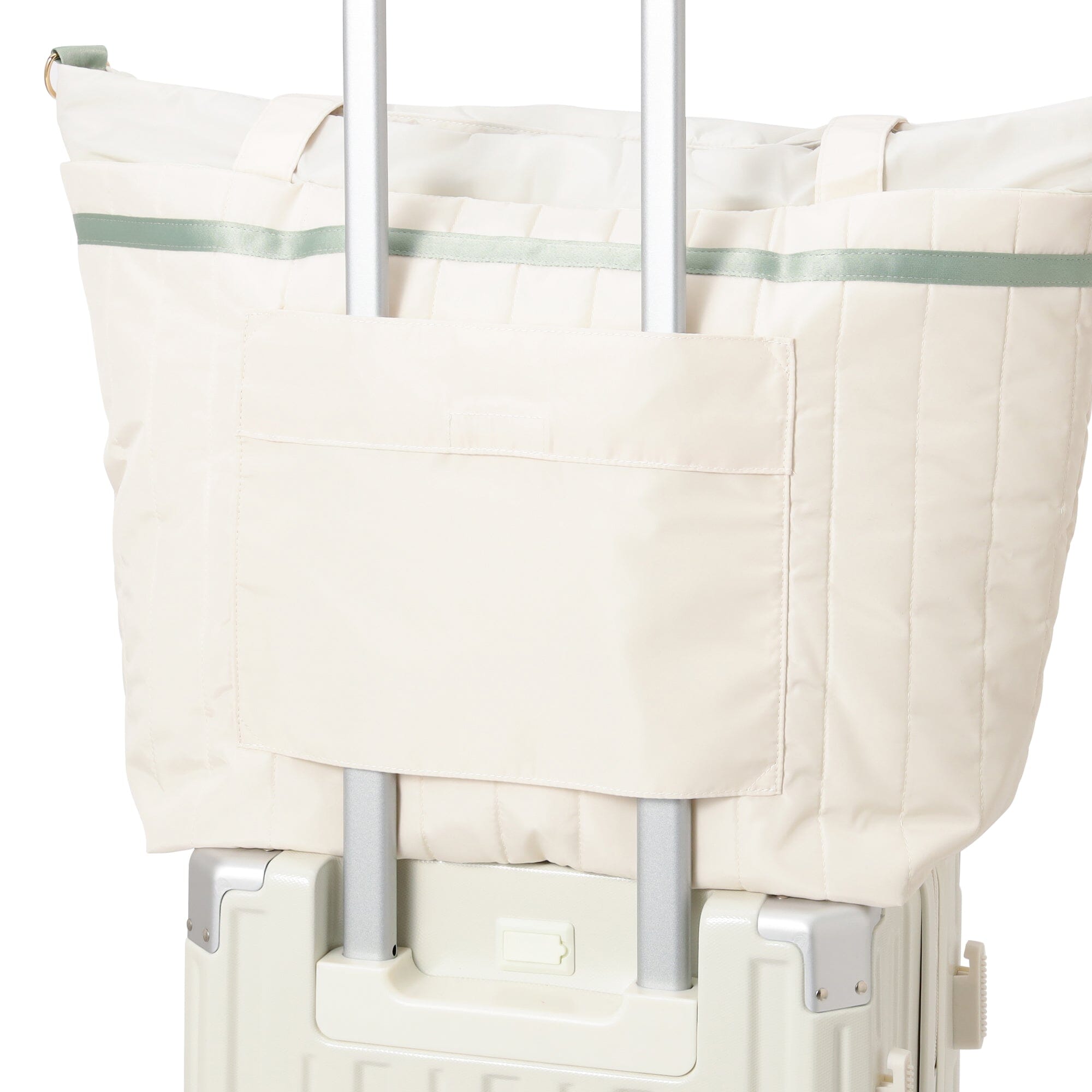 Bicolor Travel Bag Mint x Ivory