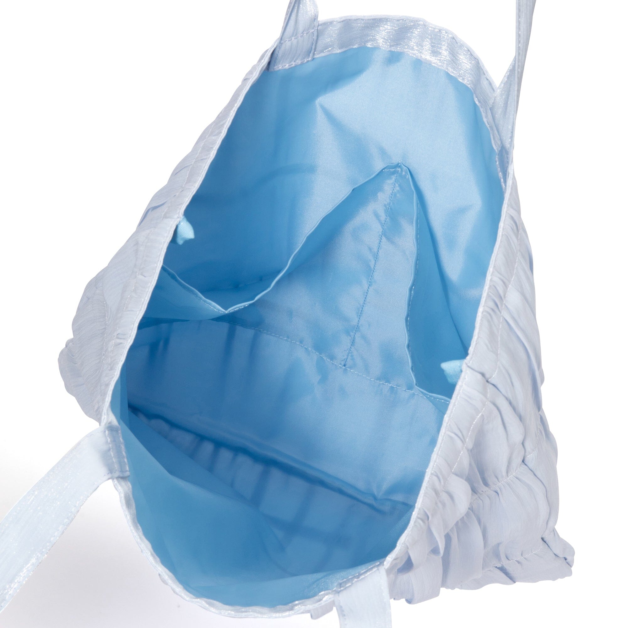 Logo Tote Bag Organza Small Blue