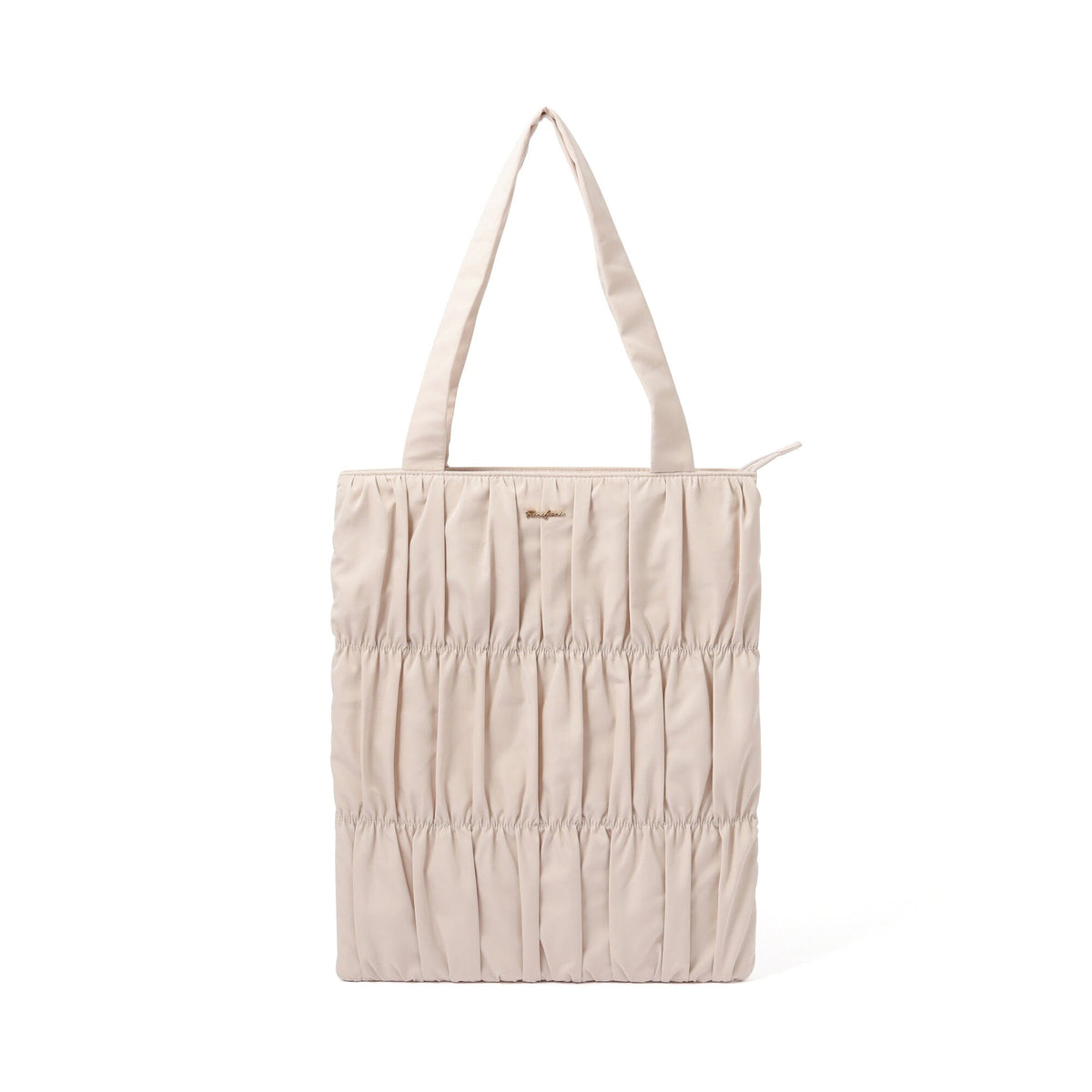 Gathered PC Tote Bag Light Pink