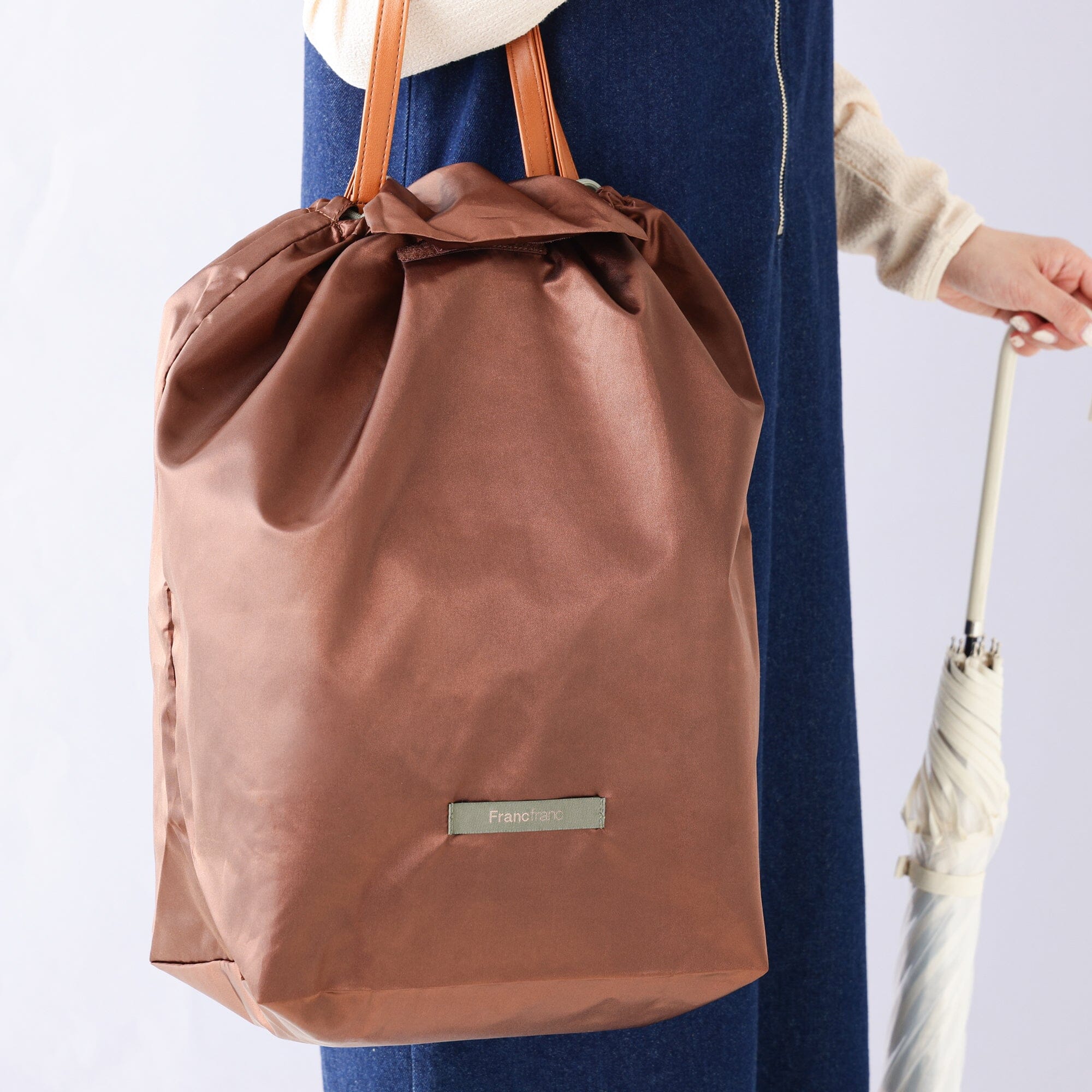 Satin Rain Cover Eco Bag Black