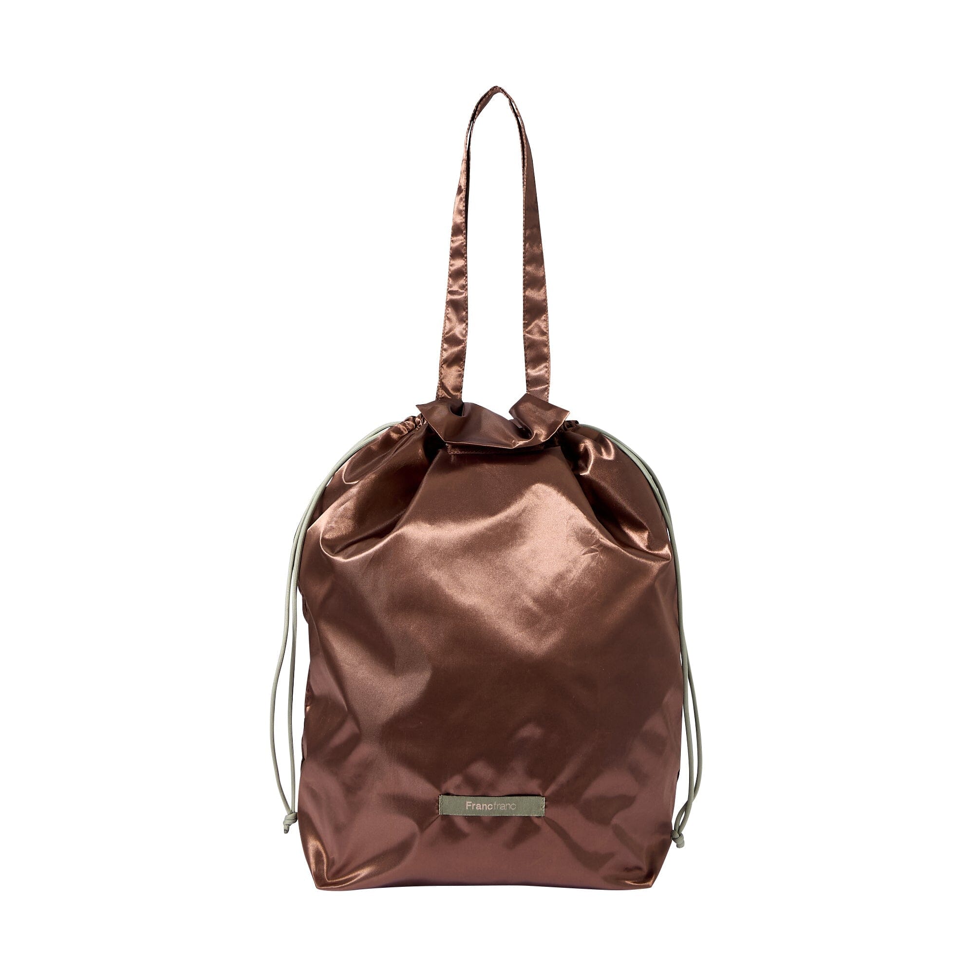 Satin Rain Cover Eco Bag Brown