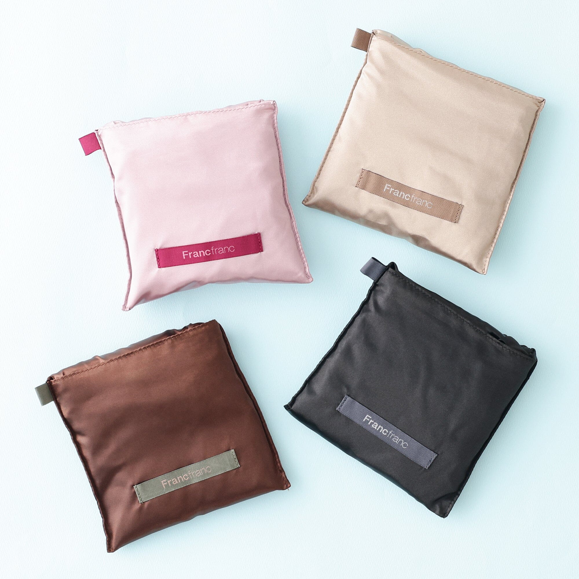 Satin Rain Cover Eco Bag Pink