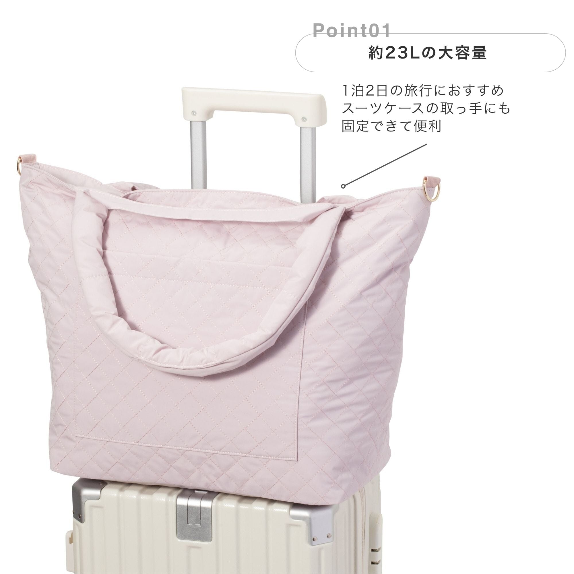 Quilting Travel Bag  Pink