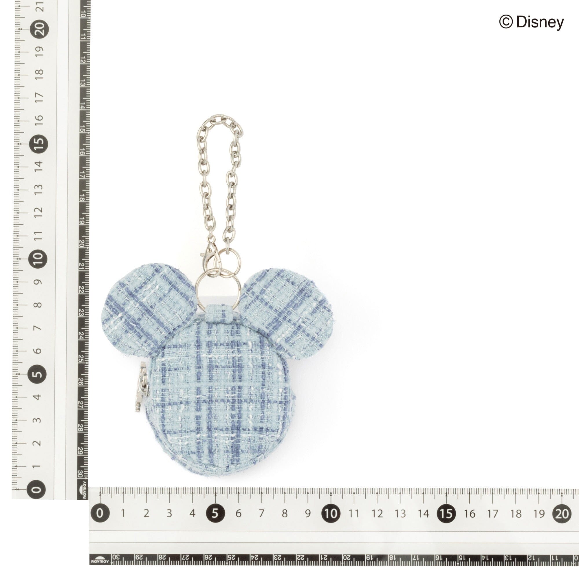 Disney Mickey Face Bag Charm Eco Bag Light Blue