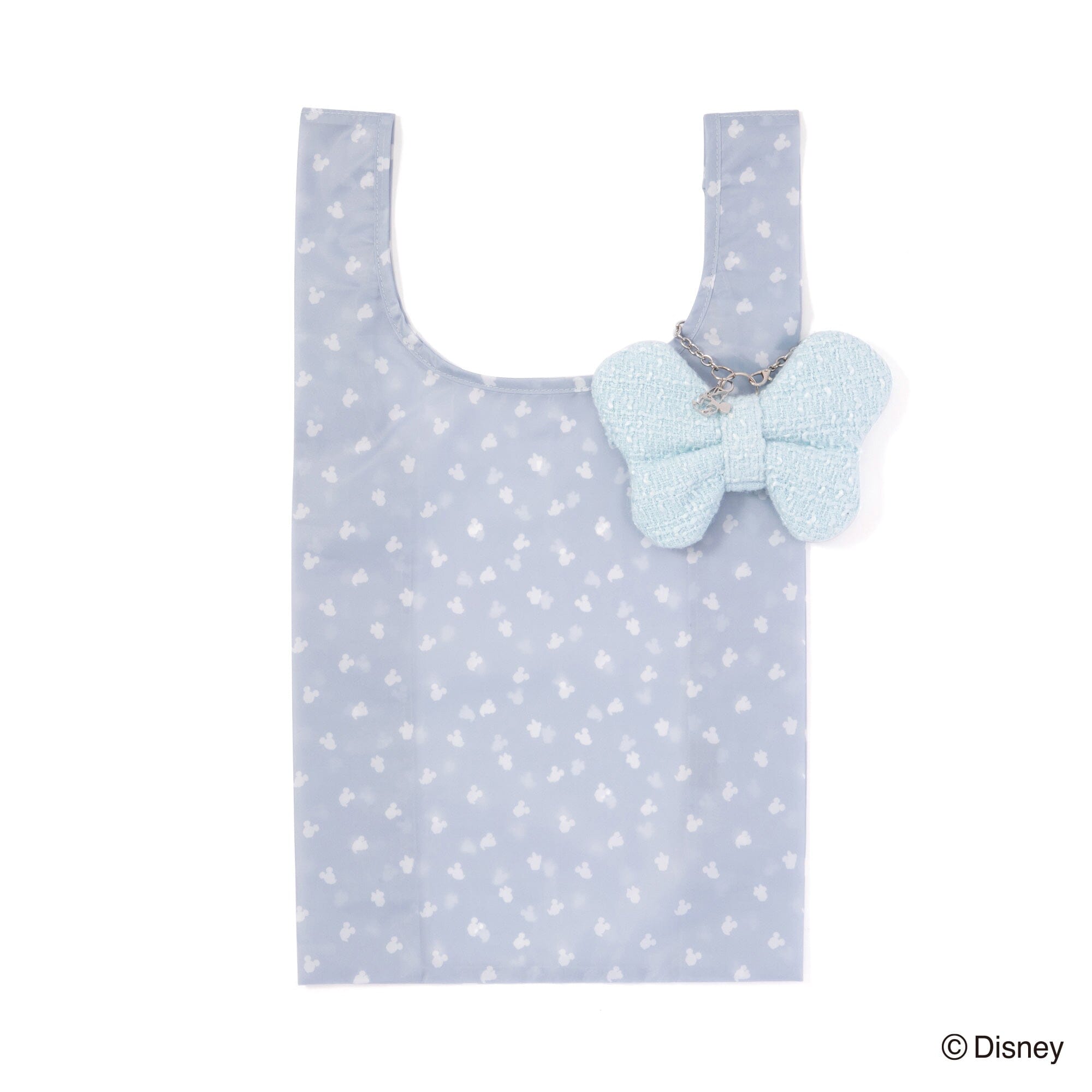Disney Minnie Ribbon Bag Charm Eco Bag Light Blue