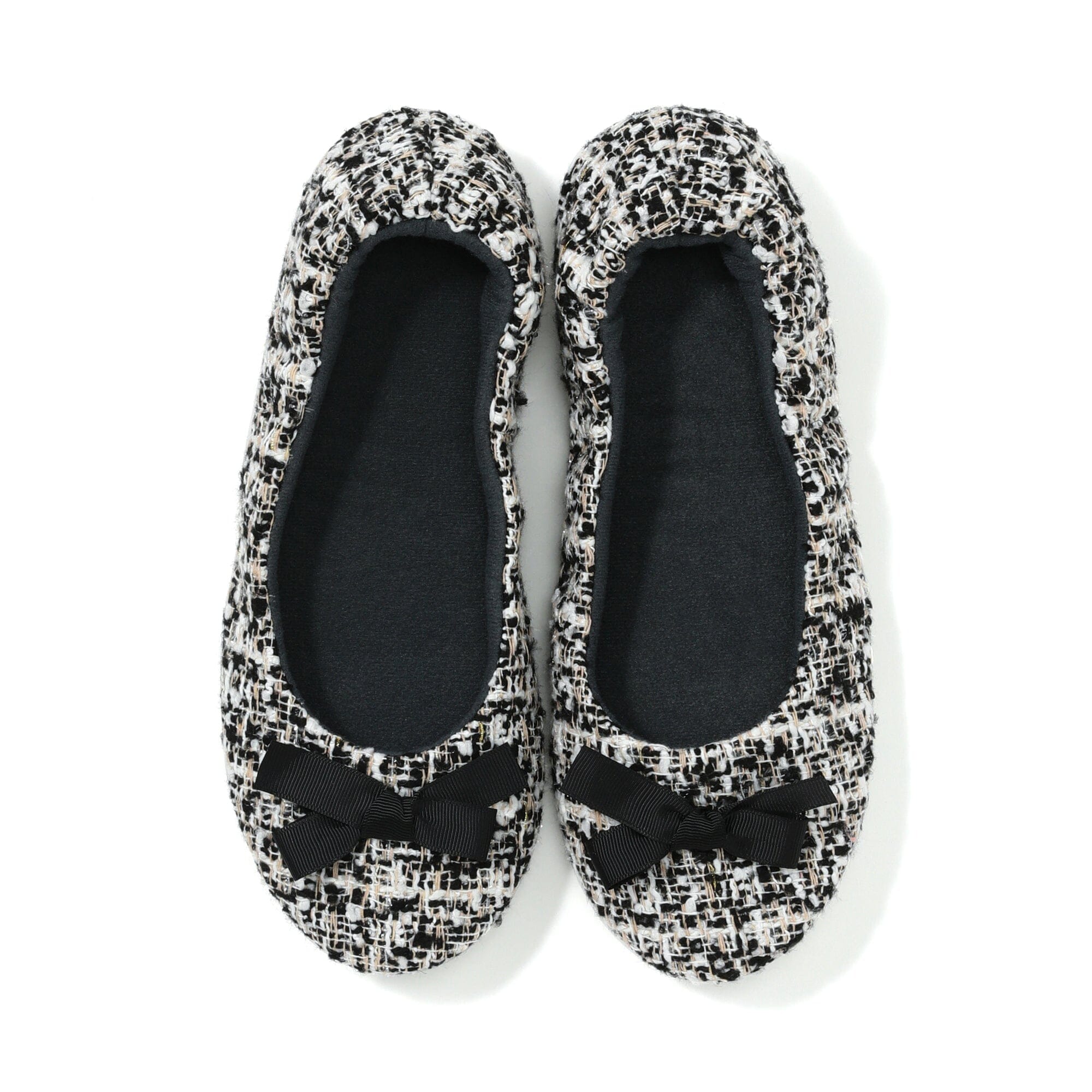 Pocketable Roomshoes Tweed  Black