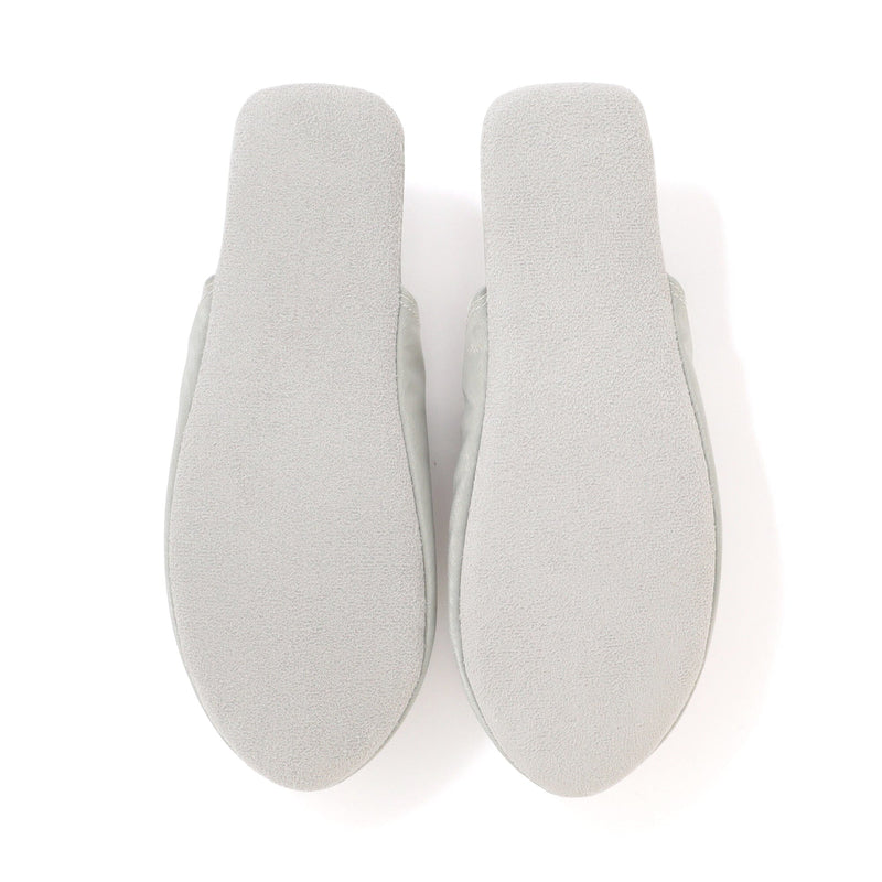 Satin Laceup Room Shoes Mint