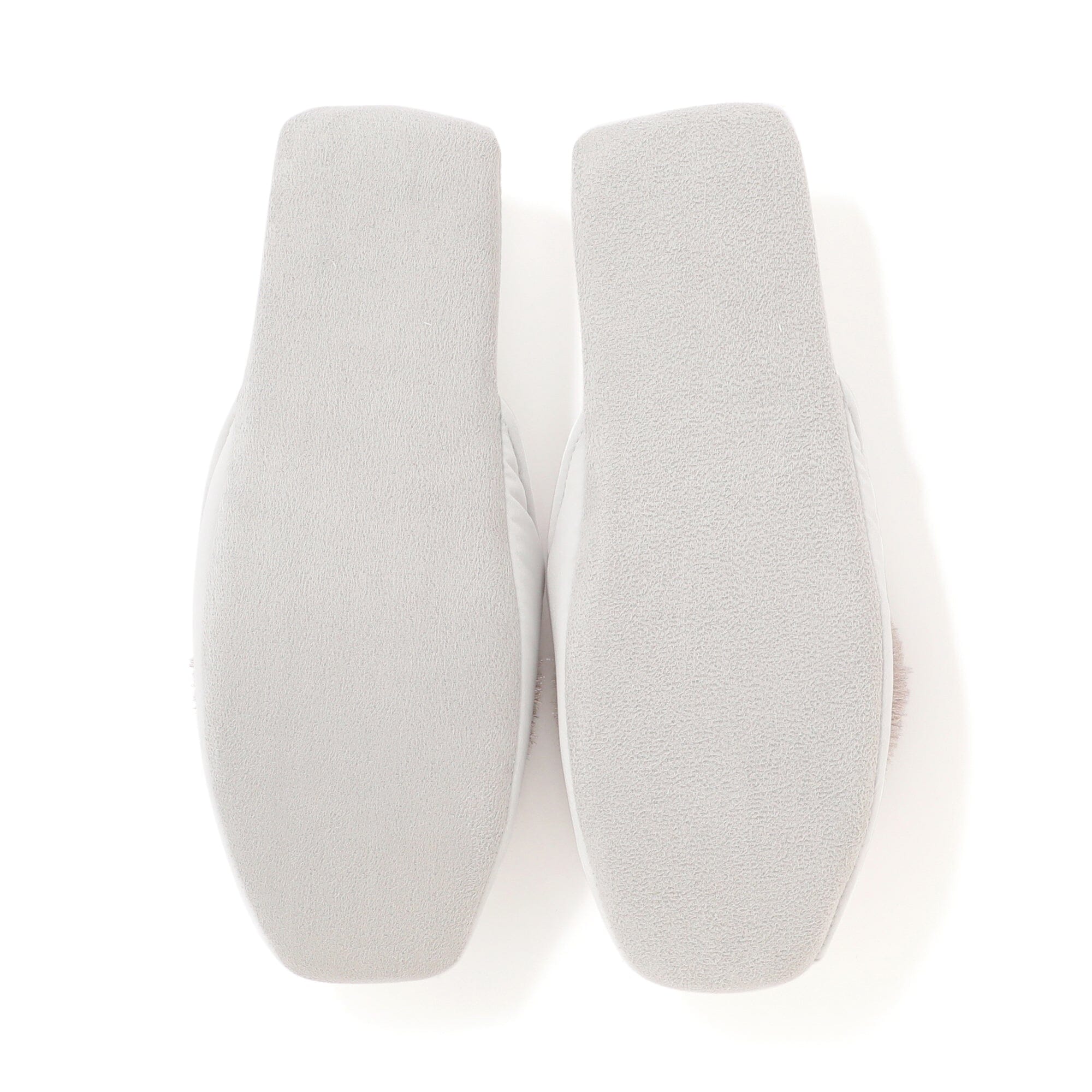 Round Tassel Room Shoes Light Gray