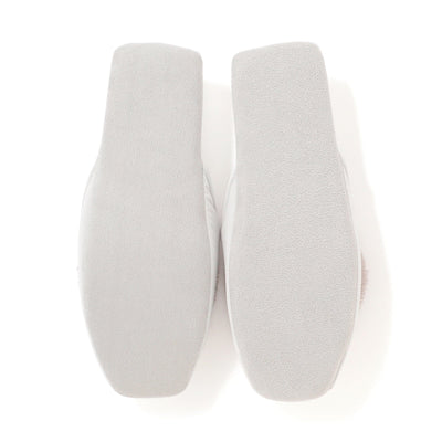 Round Tassel Room Shoes Light Gray