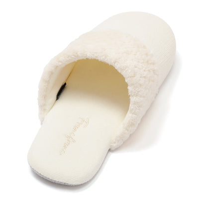 Warm Fleece Room Shoes Ivory