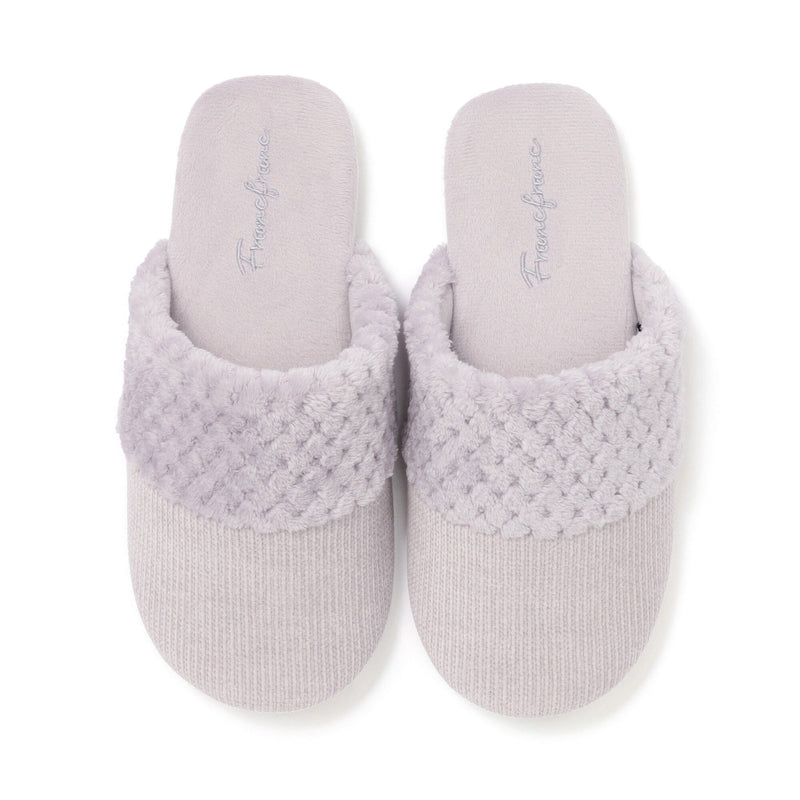 Warm Fleece Room Shoes Light Purple
