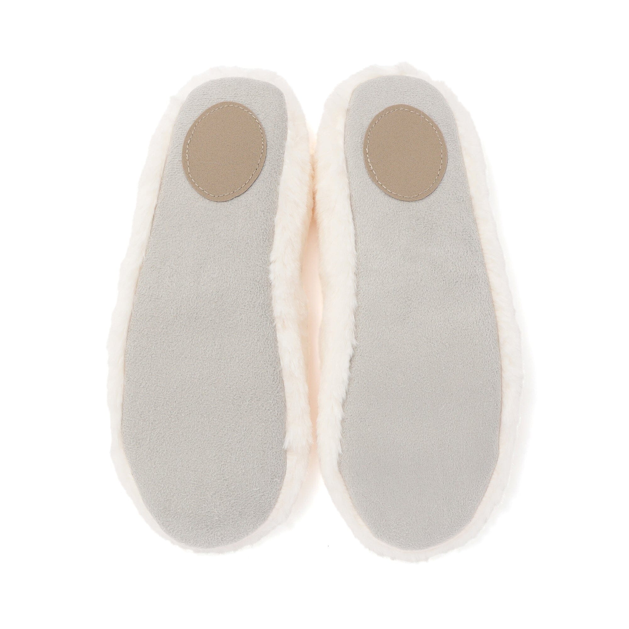 Pocketable Eco Fur Room Shoes Ivory