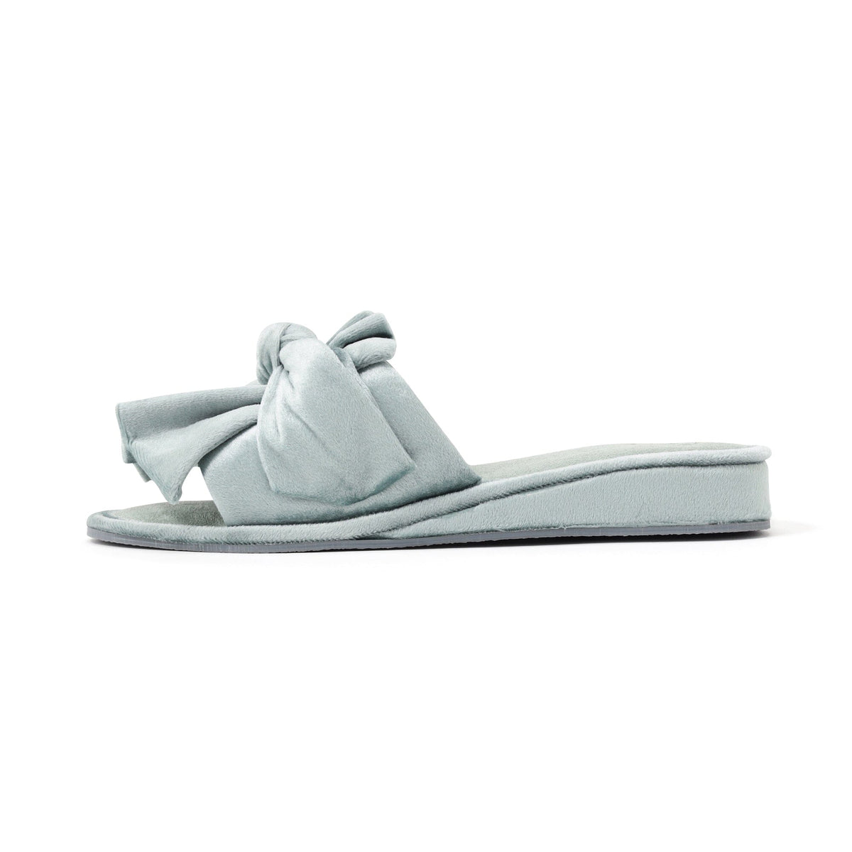 Velour Ribbon Room Shoes Mint