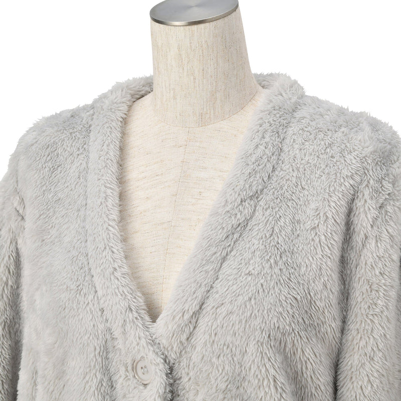 Warm Fleece Cardigan  Gray