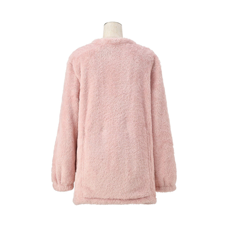 Warm Fleece Cardigan  Pink