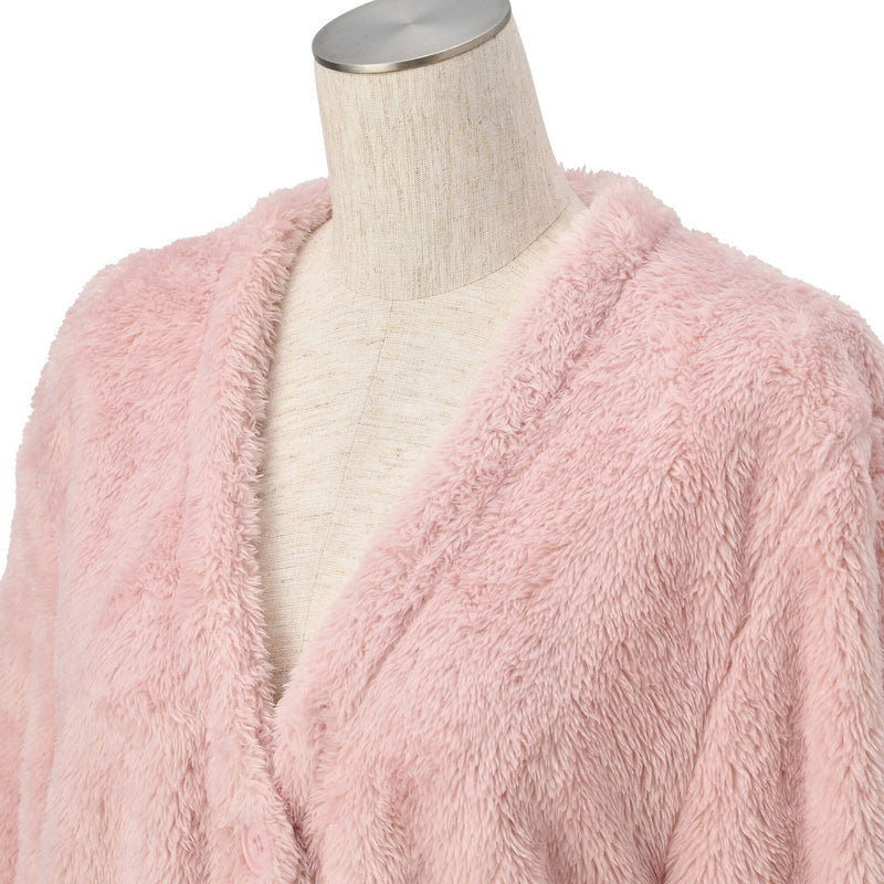 Warm Fleece Cardigan  Pink