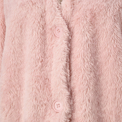 Warm Fleece Cardigan  Pink