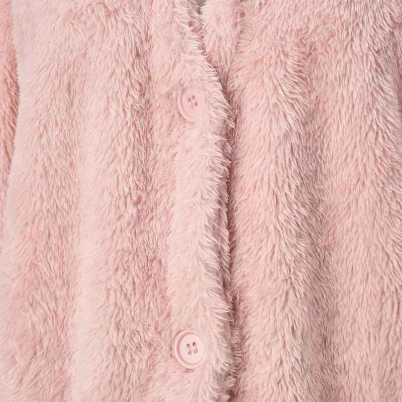 Warm Fleece Cardigan  Pink