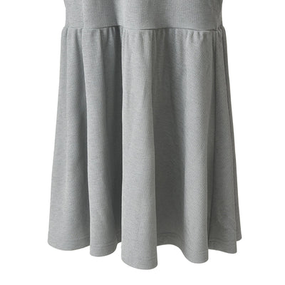Ice Touch Rib Dress With Cup Gray