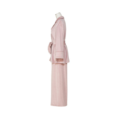 Hyaluronan Stretch Velvet Pajamas Pink