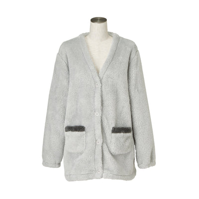 Warm Fleece Cardigan Grey