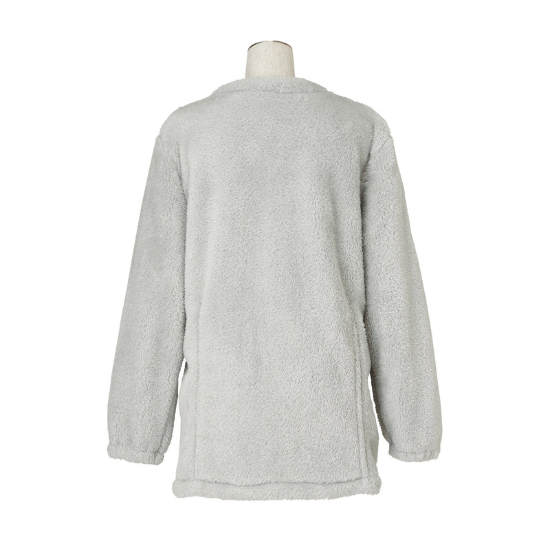 Warm Fleece Cardigan Grey