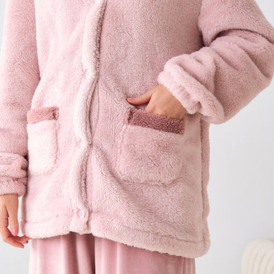 Warm Fleece Cardigan  Pink