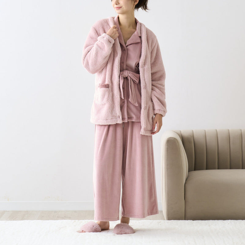 Warm Fleece Cardigan  Pink