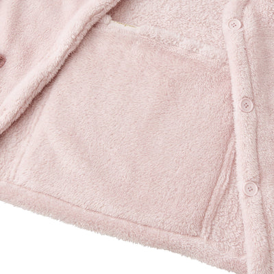 Warm Fleece Cardigan  Pink