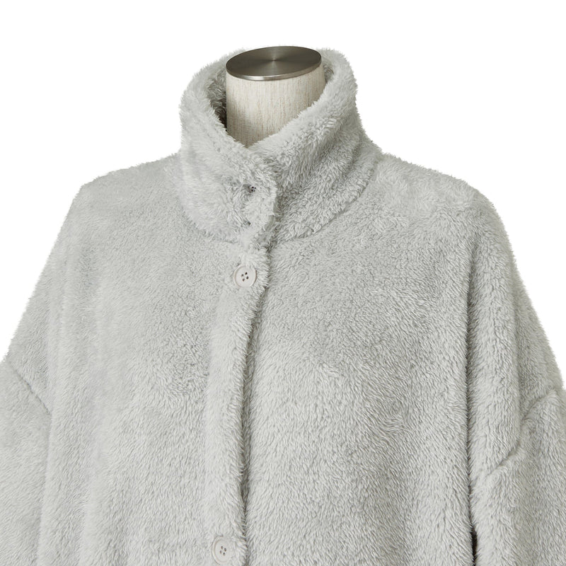 Warm Fleece Blanket Robe Grey