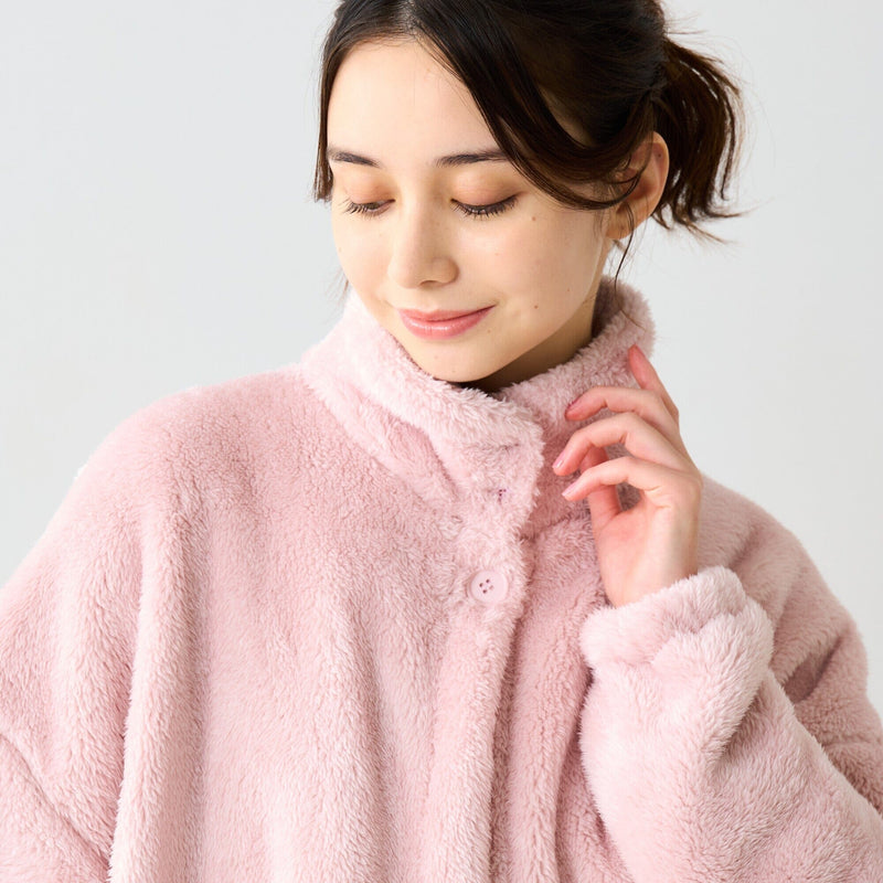 Warm Fleece Blanket Robe Pink