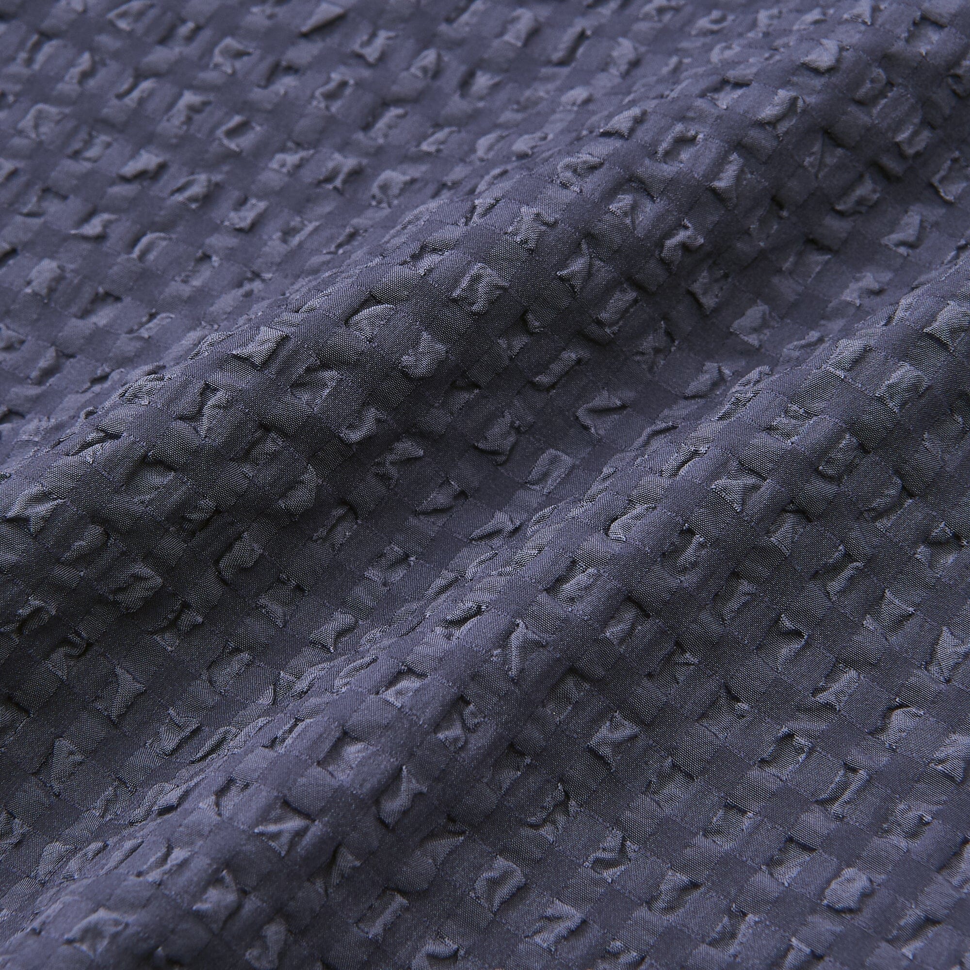 Logo Check Jacquard Pajamas With Embroidery Navy