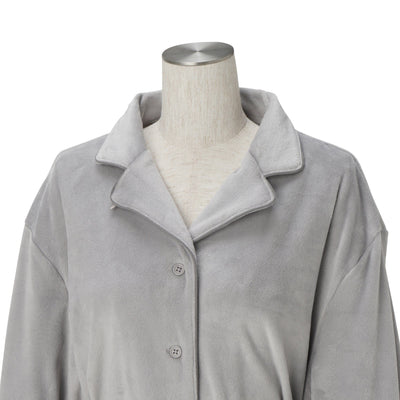 Hyaluronic Stretch Velour Pajama Gray