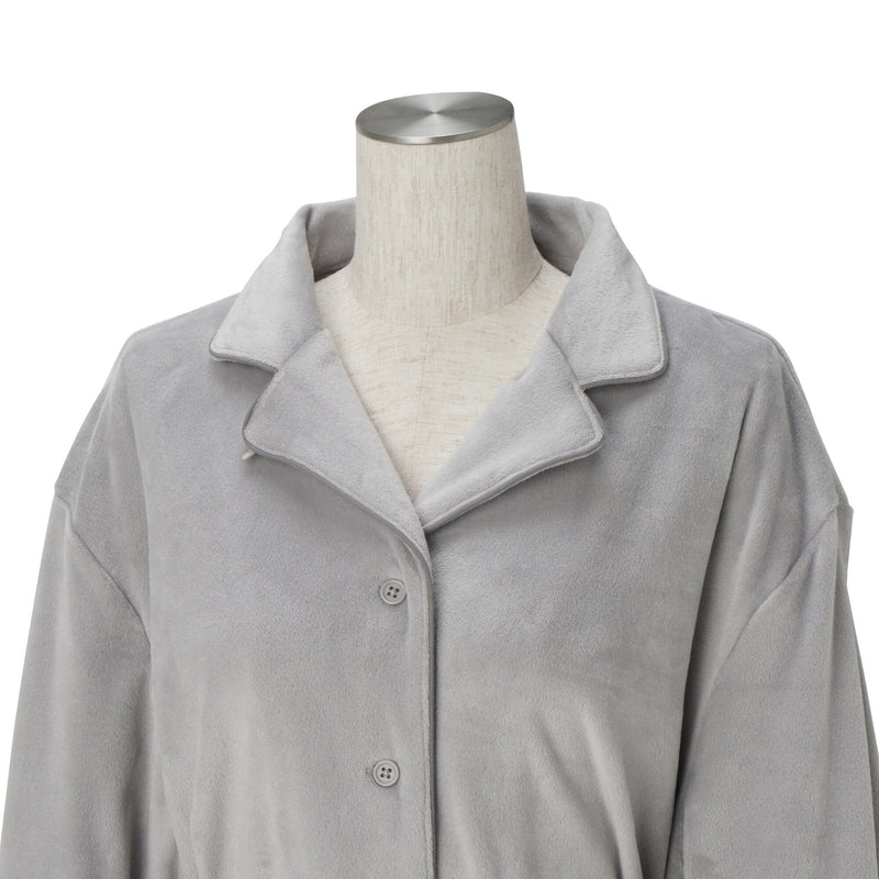 Hyaluronic Stretch Velour Pajama Gray