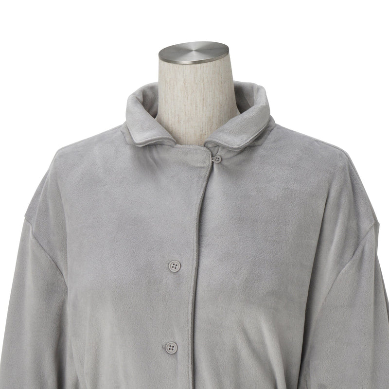 Hyaluronic Stretch Velour Pajama Gray