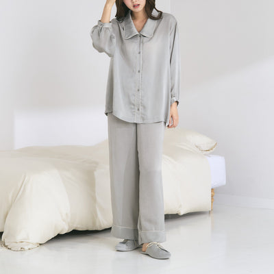 Temperature Control Satin Pajama Mint